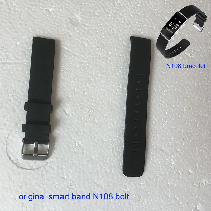 2019 оригинальный силиконовый браслет для smartband n108 ремешок на запястье черный