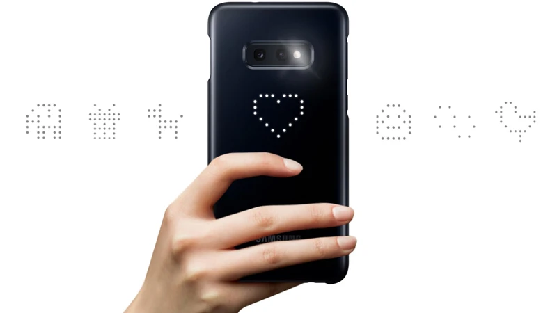 SAMSUNG Original Intelligent LED Phone Case for Samsung GALAXY S10E S10X S10 Plus S10Plus SM-G9700 G9730 Hard Phone Cover