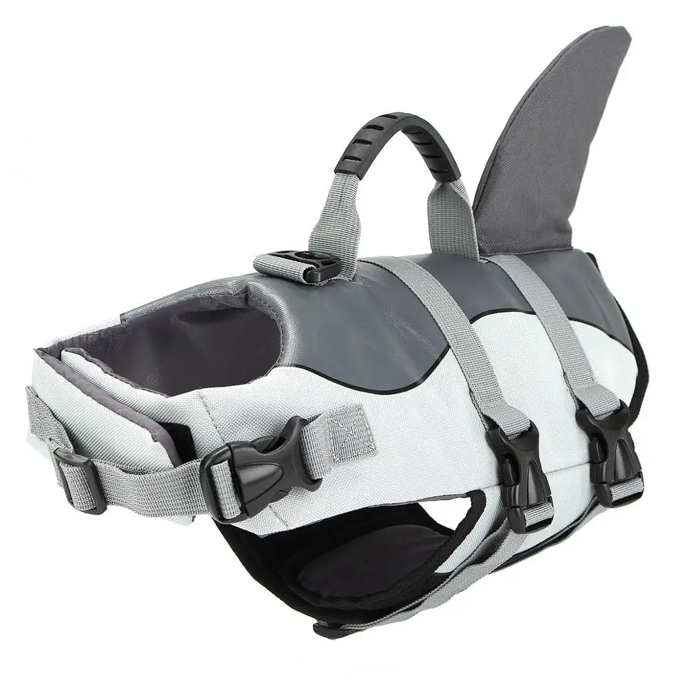 

Float Pet Life Jacket Dog Lifesaver Safety Shark Safe Vest Swimming Training