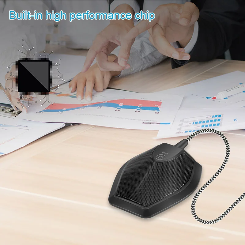 USB Настольный конференц-микрофон бесшумный стерео всенаправленный микрофон