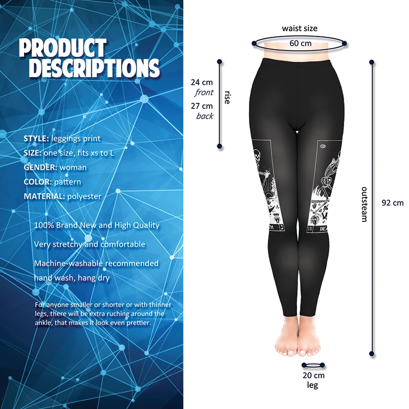 Модные сексуальные черные леггинсы с принтом для фитнеса женские Леггинсы пуш-ап