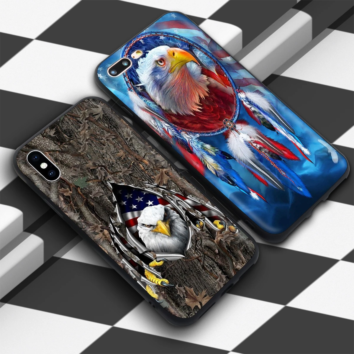 Чехол Lavaza с американским Орлом и флагом США для iPhone 12 mini 11 Pro XS Max XR X 8 7 6 6S Plus 5 5s