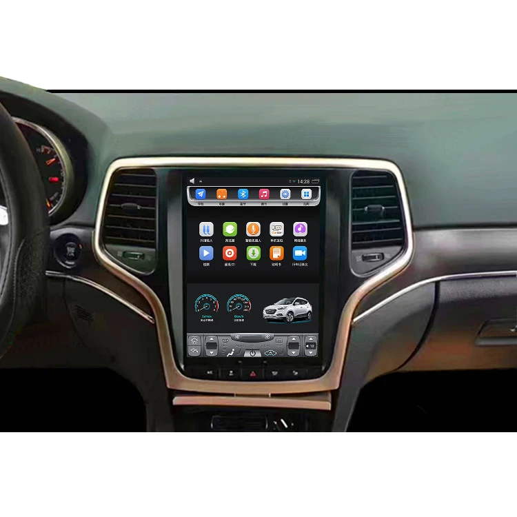 2014 2018 Grand Cherokee 10 4 дюймов вертикальный сенсорный экран Android автомобильный GPS