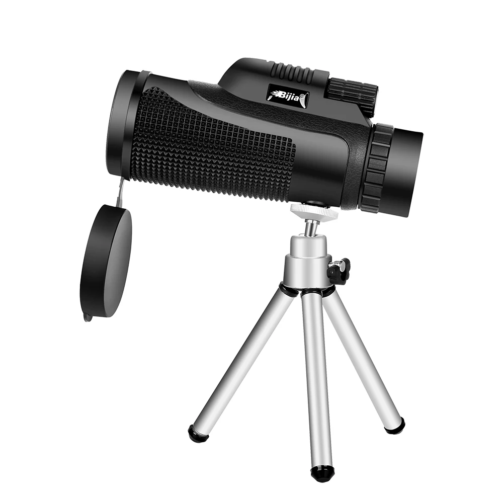 BIJIA 12x50 BAK4 Монокуляр телескоп HD Мини Монокуляр Открытый Охота Кемпинг области с зажимом для телефона Штатив