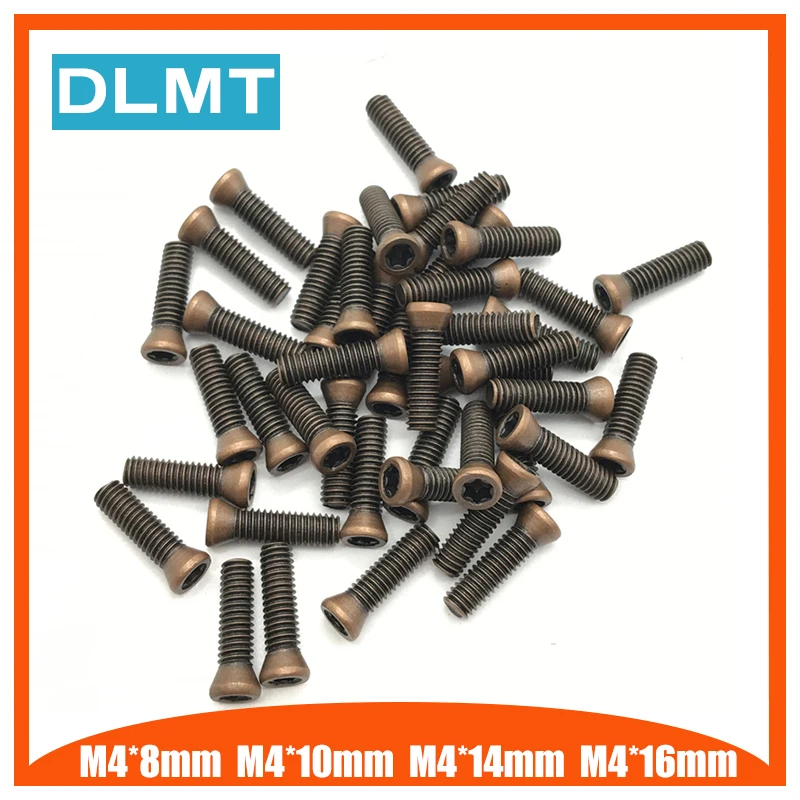 M4 * 8 9 10 12 14 16 50 шт. токарный станок с ЧПУ Запасные Винты Torx для замены карбидная