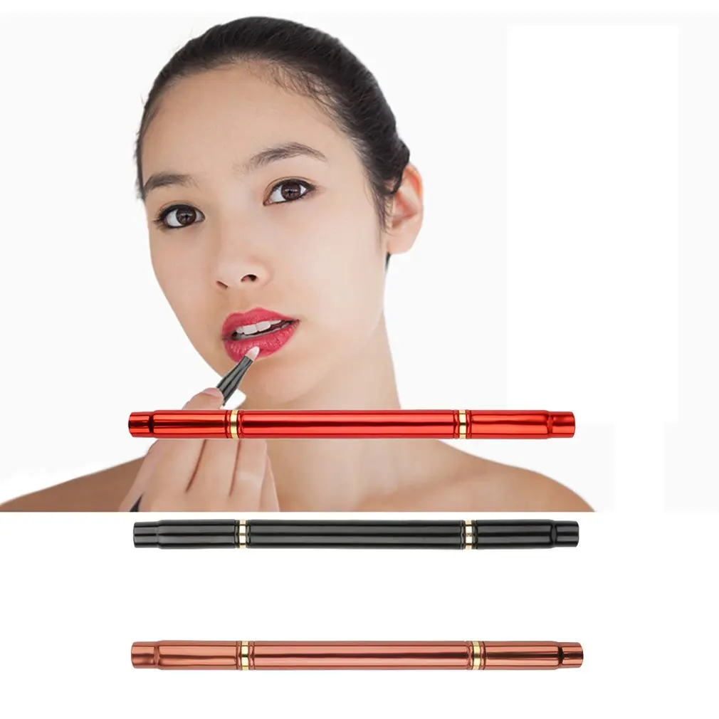 Многофункциональная кисточка для макияжа 4 секции компактная металлическая