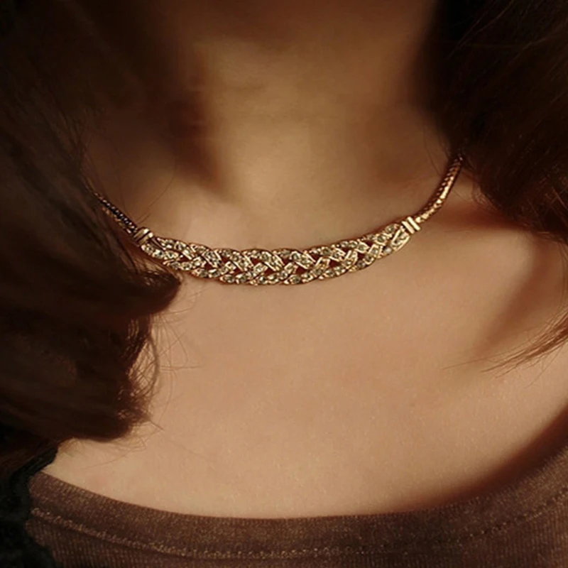 1 шт. в богемном стиле женские ожерелья с металлической оплеткой для инкрустация