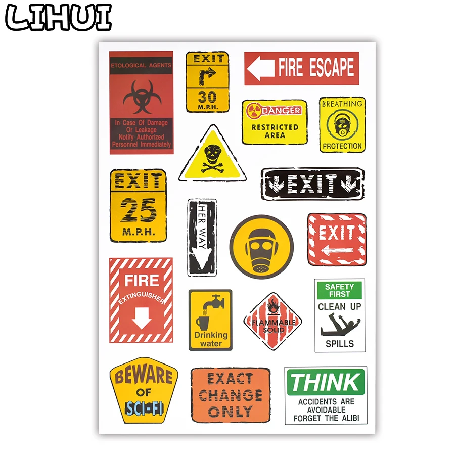 

1 шт. Предупреждение предупреждающая матовая наклейка, указатели побега, знаки с напоминанием об опасности, наклейка s для самостоятельной с...