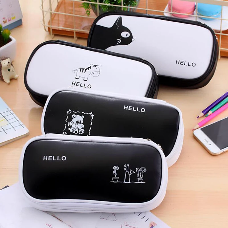 Вместительный милый чехол для карандашей мальчиков и девочек