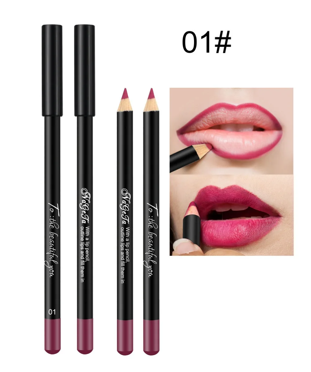 12 цветов сексуальный матовый карандаш для губ Lipliner карандаш для губ Matt Nude Lipsliner набор ручек Красота Макияж инструмент косметический