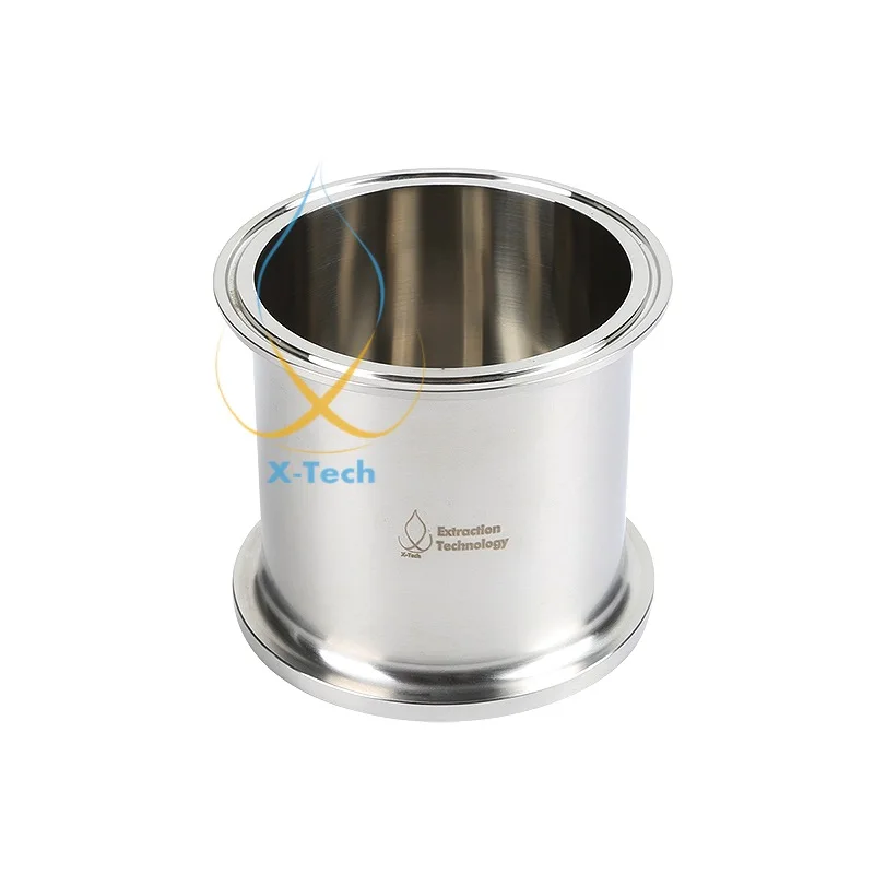 

4" x 4" Platter, Solvent tank Tri-Clamp Spool with Bottom. Stainless Steel 304