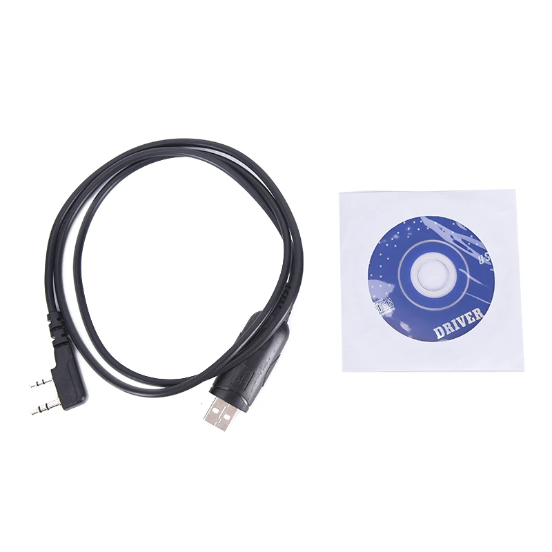 USB кабель для программирования и CD Baofeng UV 5R + 3R FDC ручной радиоприемник KenWood two pin