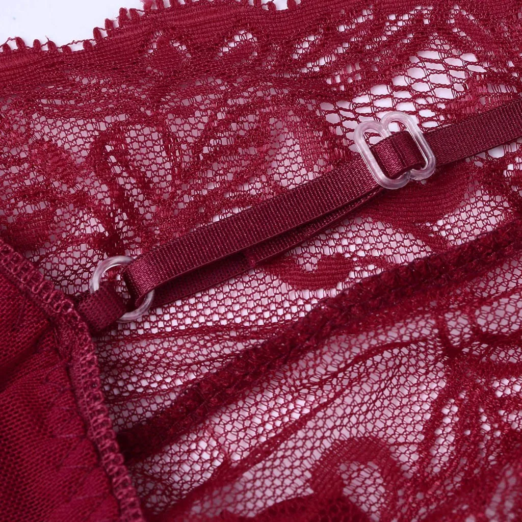 Сексуальное нижнее белье женское ночное сексуальный кружевной лиф с разрезом