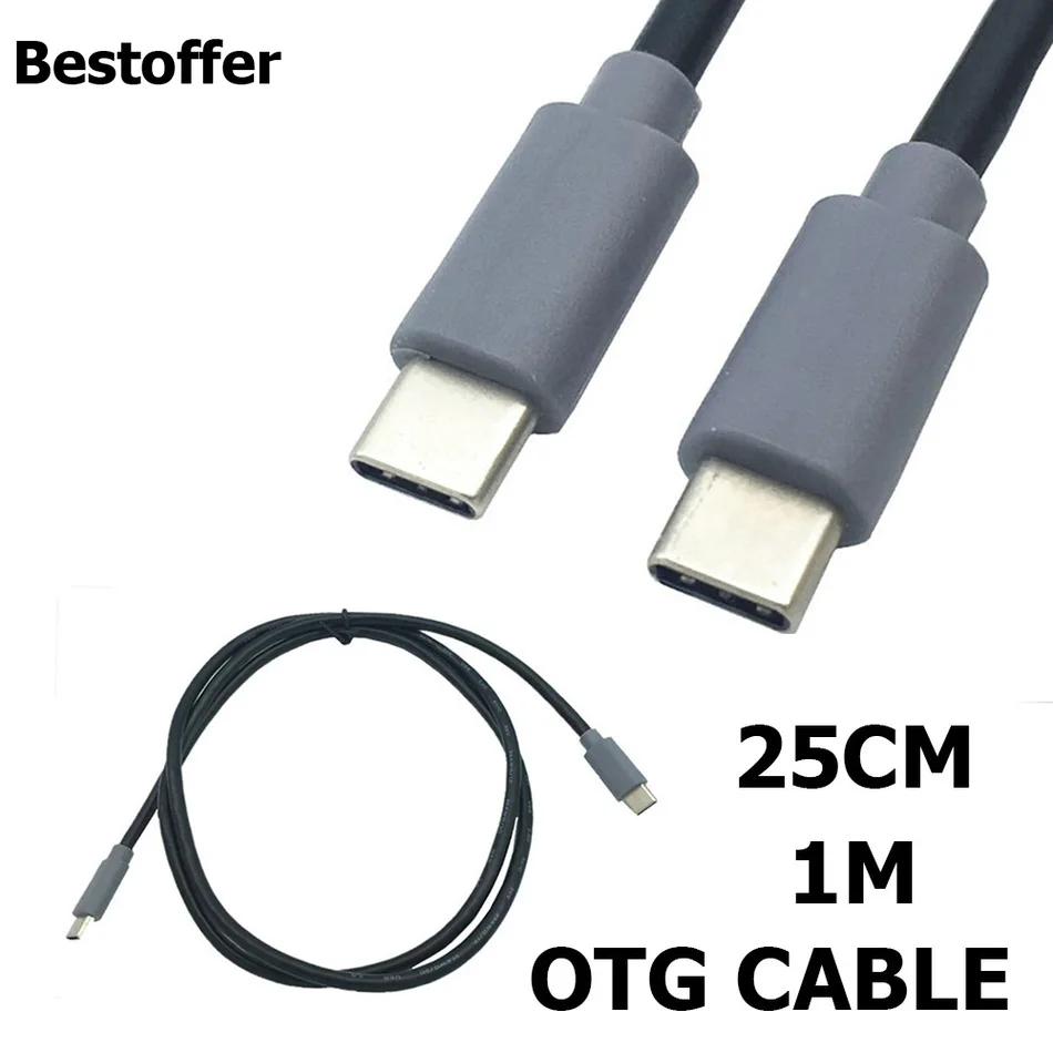 OTG USB кабель Type-C для USB-C 3 1 зарядный с разъемом Папа-папа быстрой зарядки MacBook -