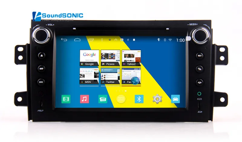 Android 4.4.4 для Suzuki SX4 Сенсорный экран стерео Радио DVD GPS навигации сидел Navi СМИ