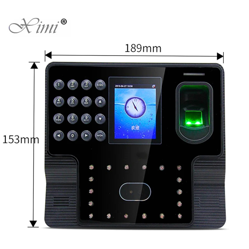 Biometric Face And Fingerprint Time Attendance System Employee Facial Recorder Iface102 Clock |