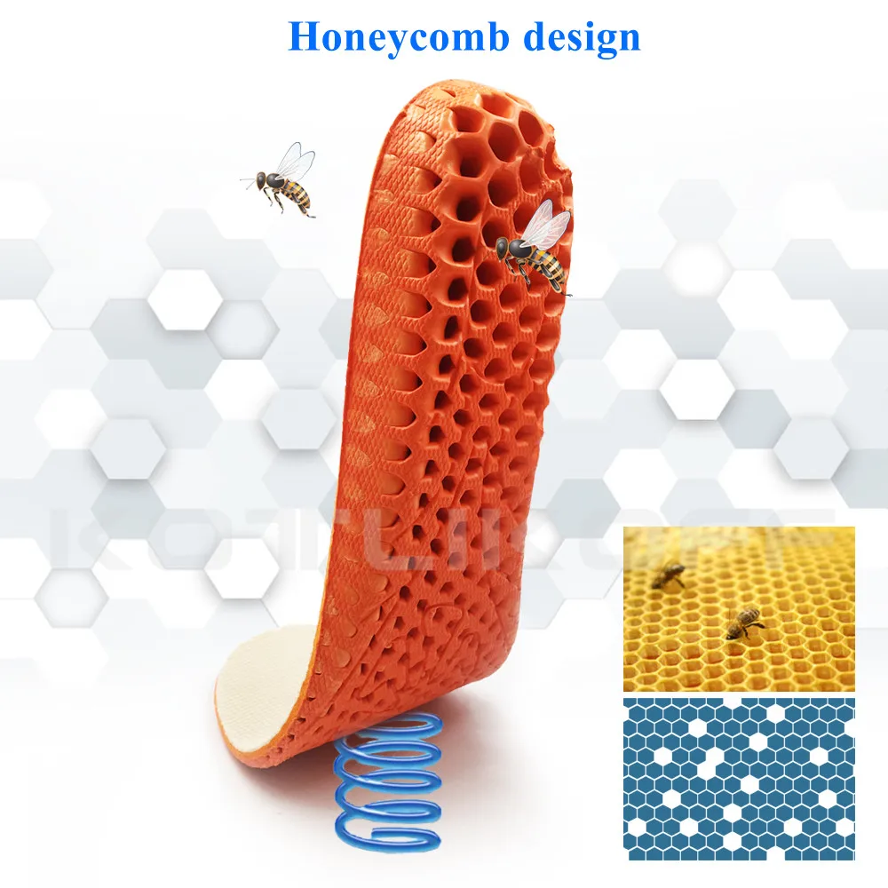 Honeycomb Breathable Height Lift Cushion Invisible Height Increase Insole Sole Shoe Insert Heel Comfort Heightening Insoles