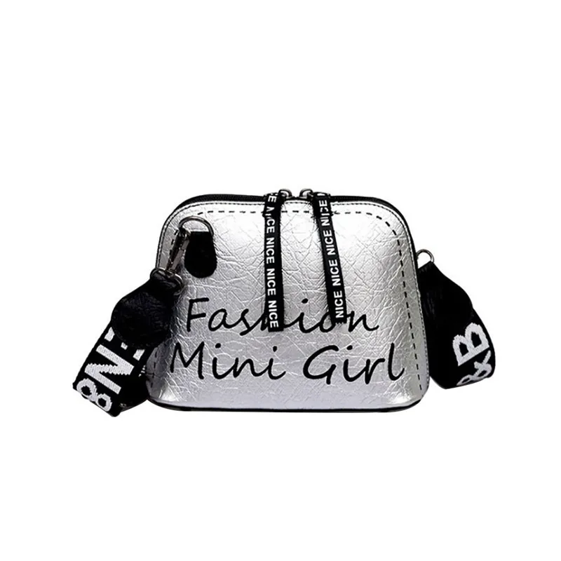 LADSOUL Crossbody shoulder bag Women Bag Tide Shell Wide Shoulder Strap Wild Letters Canta mochilas | Багаж и сумки