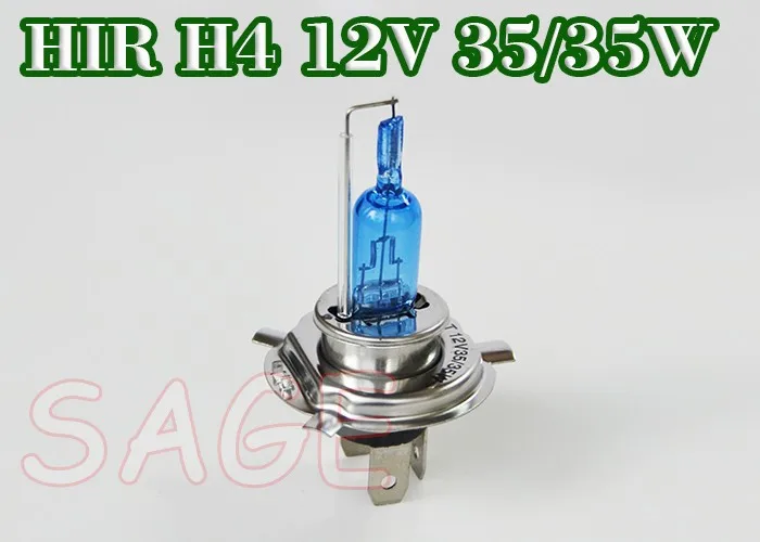 Flytop цельнокроеное платье 12 V 35/35 Вт Хир H4 галогенная лампа для мотоцикла 5000 K P43t фара Тактический целеуказатель прицел ксенон голубой Стекло супер белый