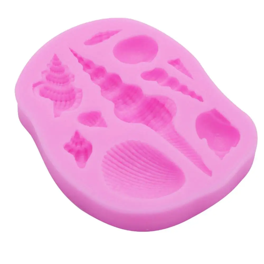 Shell conch fondant silicone mold Cake Decoration Tools DIY Sea Creatures Conch Starfish Fondant Candy Silicone @15 | Дом и сад