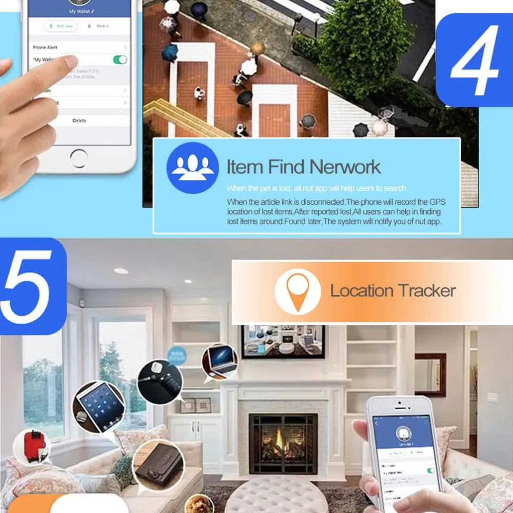 Гайка 2 Smart Bluetooth Анти-потери трекер отслеживающийся кошелек/ключ Tracer устройство для поиска с GPS отслеживатель найти что-либо и все