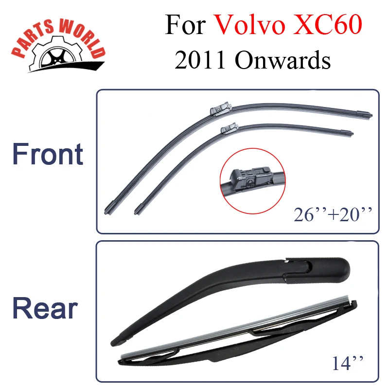 Комбинированное лобовое стекло Передняя/задняя Щетка стеклоочистителя и лезвие