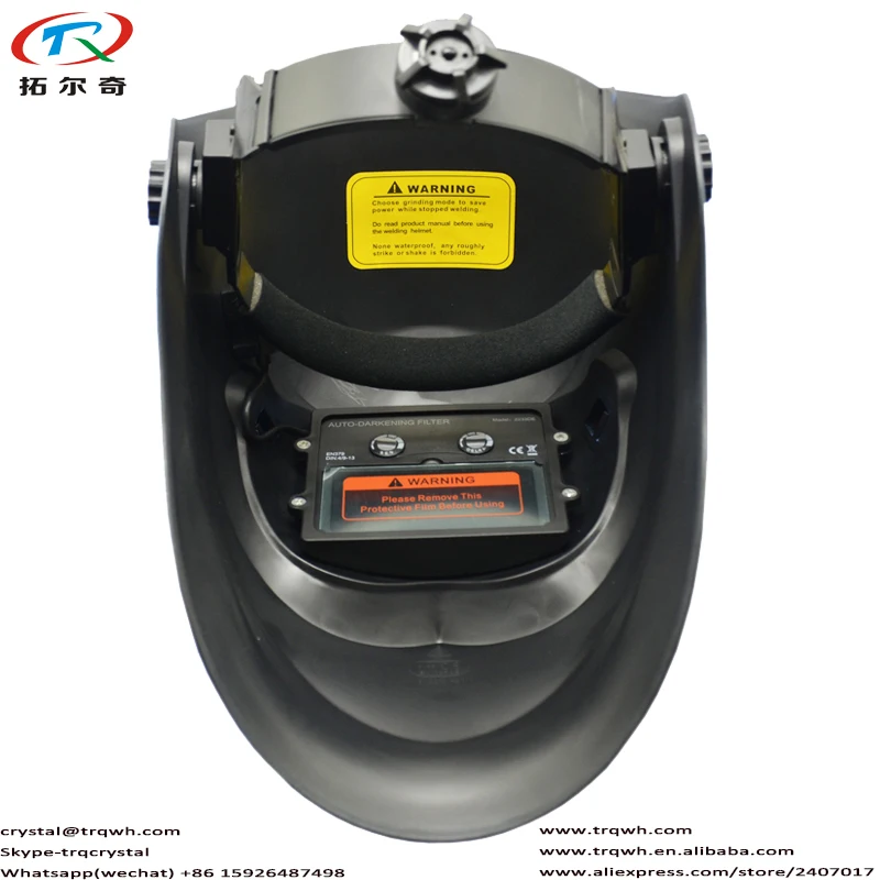 Маска сварочная с автоматическим затемнением устойчивая к синей коже фильтром