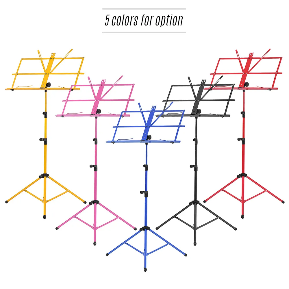 Легкая подставка для музыки из листового металла складной держатель с