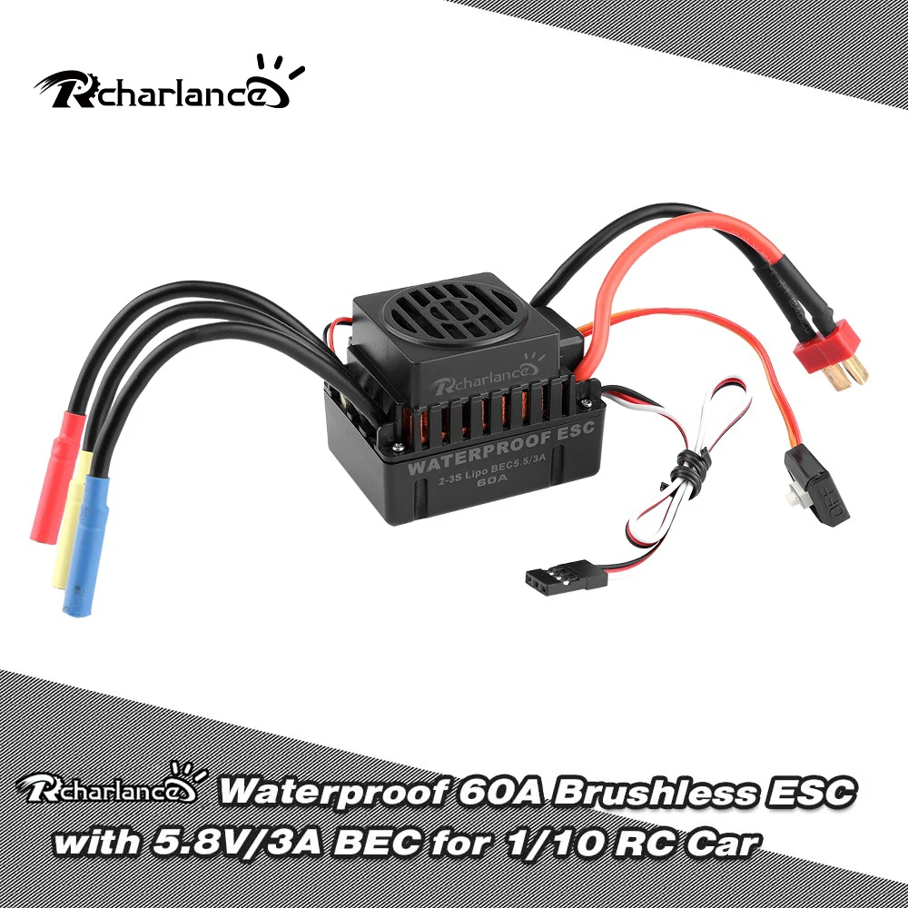 Электронный контроллер скорости электродвигателя 5 8 В/3 А ESC 60A 80A 120A