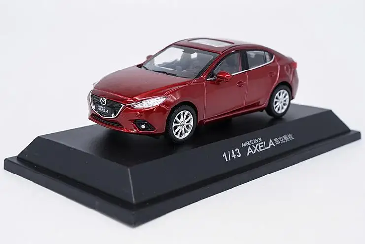 1:43 игрушечный автомобиль из сплава, высокая имитация MAZDA 3 AXELA Коллекционная модель автомобиля, литая металлическая модель игрушечного автомобиля