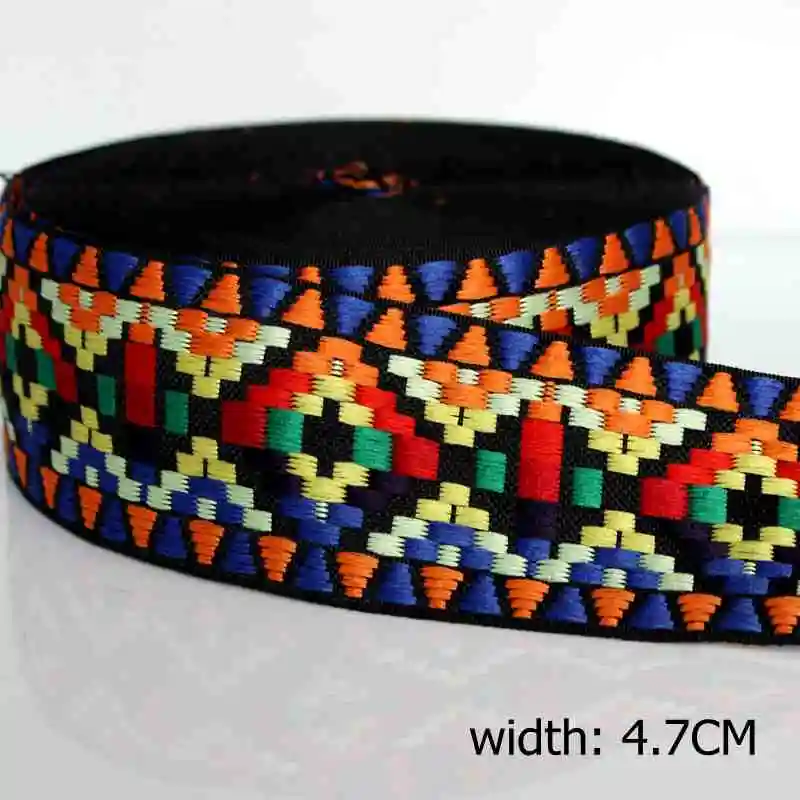 4.7cm---5yards Dongcai 5 ярдов/партия 4,7 см национальная жаккардовая тесьма для штор одежда дополнительный материал Подушка производство домашний текстиль - Цвет: 4.7cm---5yards