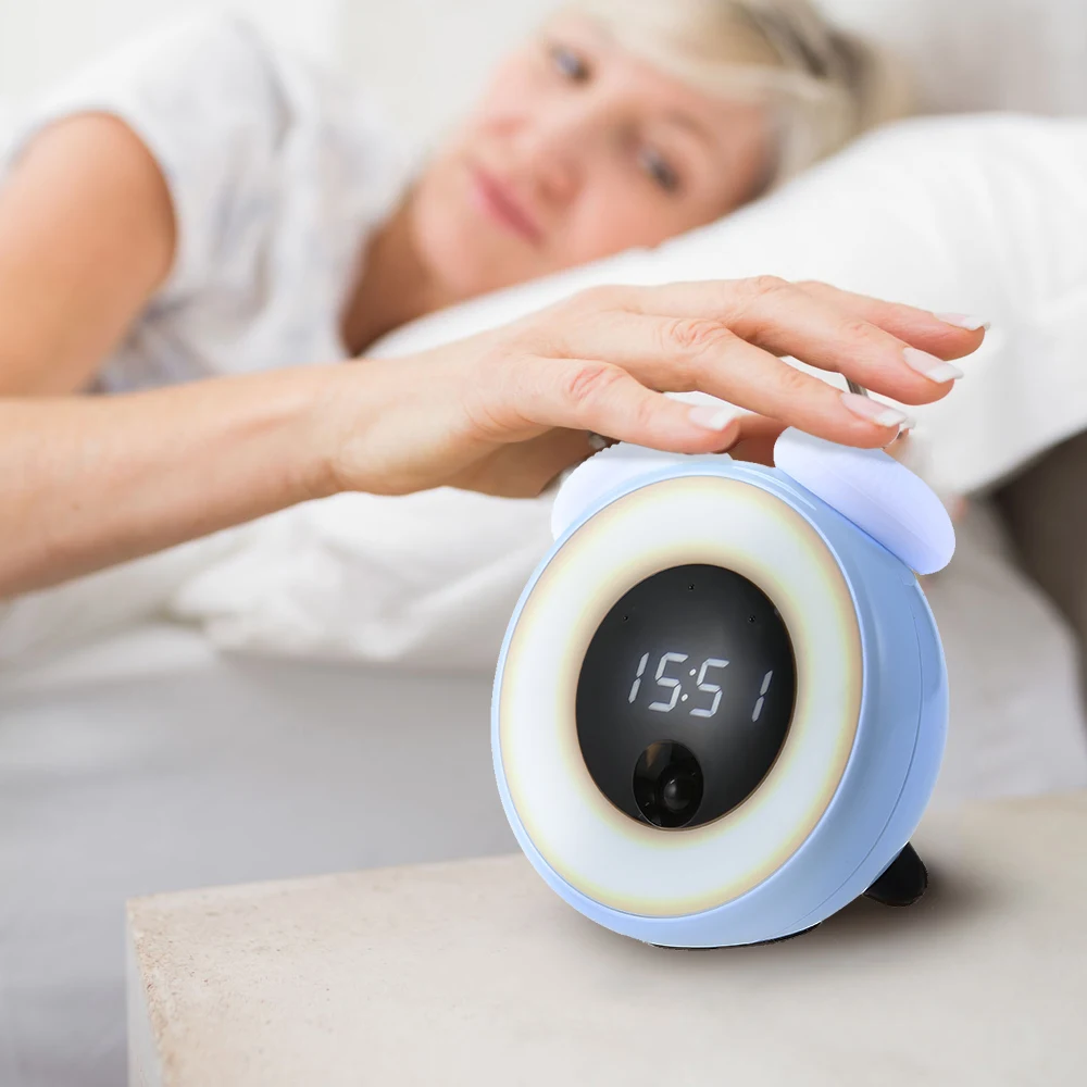 2018 Премиум умный сенсор в форме гриба светодиодный ночник ночники с цифровой