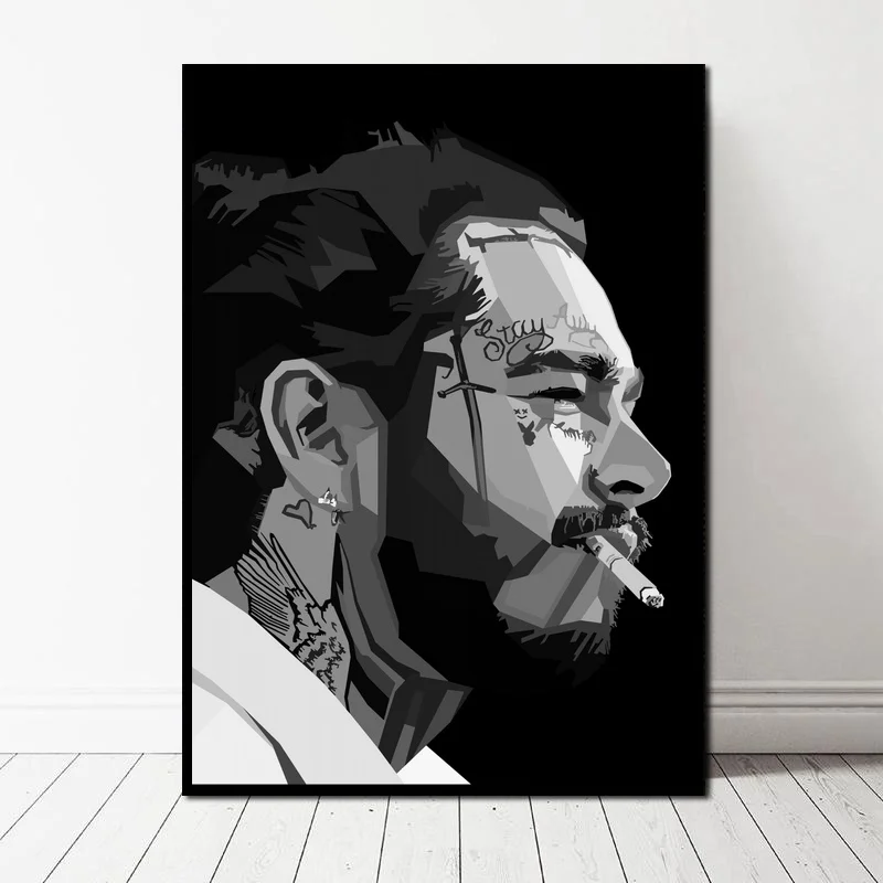 Post Malone HIPHOP Rapper музыкальный певец холст художественный принт настенные картины