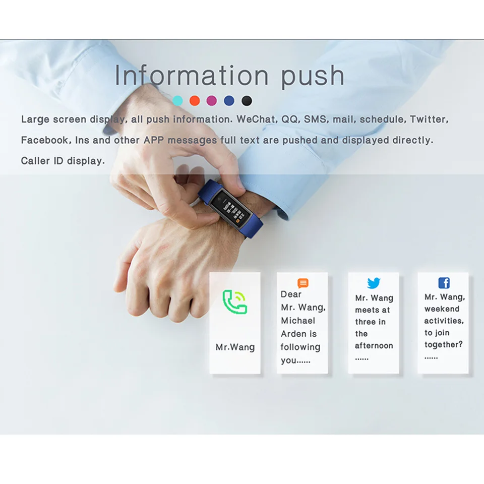Смарт браслет TimeOwner S9 цветной экран монитор сердечного ритма кровяного давления