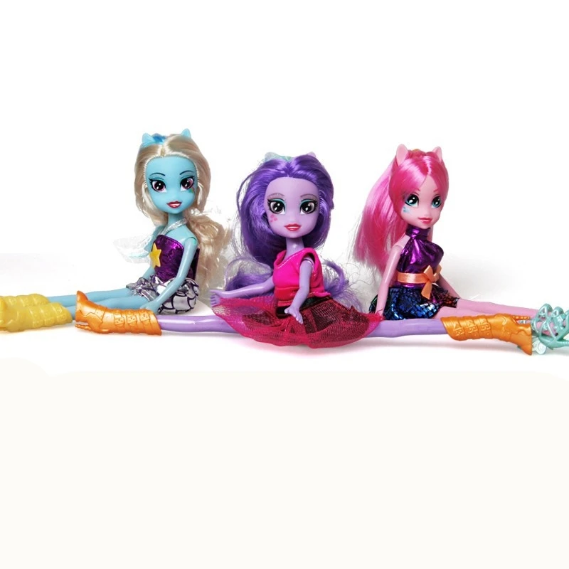 5 шт./компл. 25 см ПВХ Фигурки игрушки принцесса единорог плюшевые куклы для