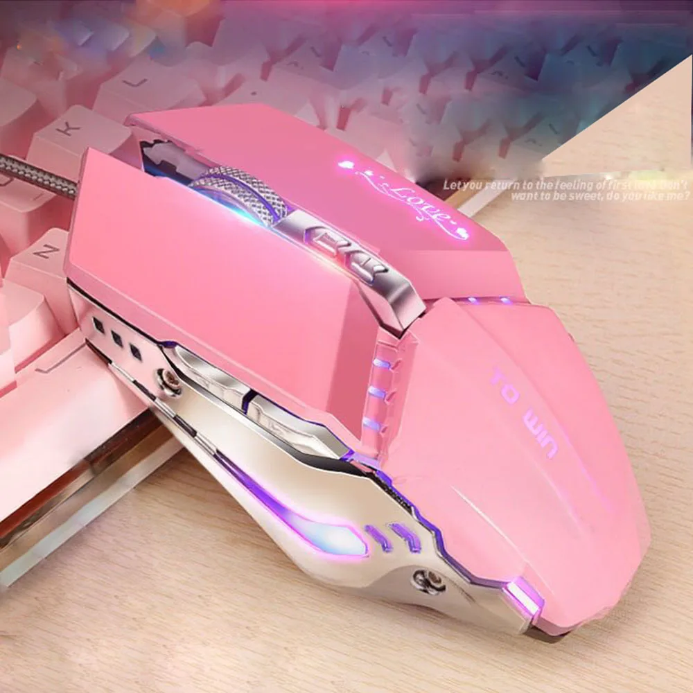 Zienstar проводная USB игровая мышь с четырехцветной подсветкой, Регулируемая 3200 dpi, металлическая задняя оболочка для компьютера, ноутбука
