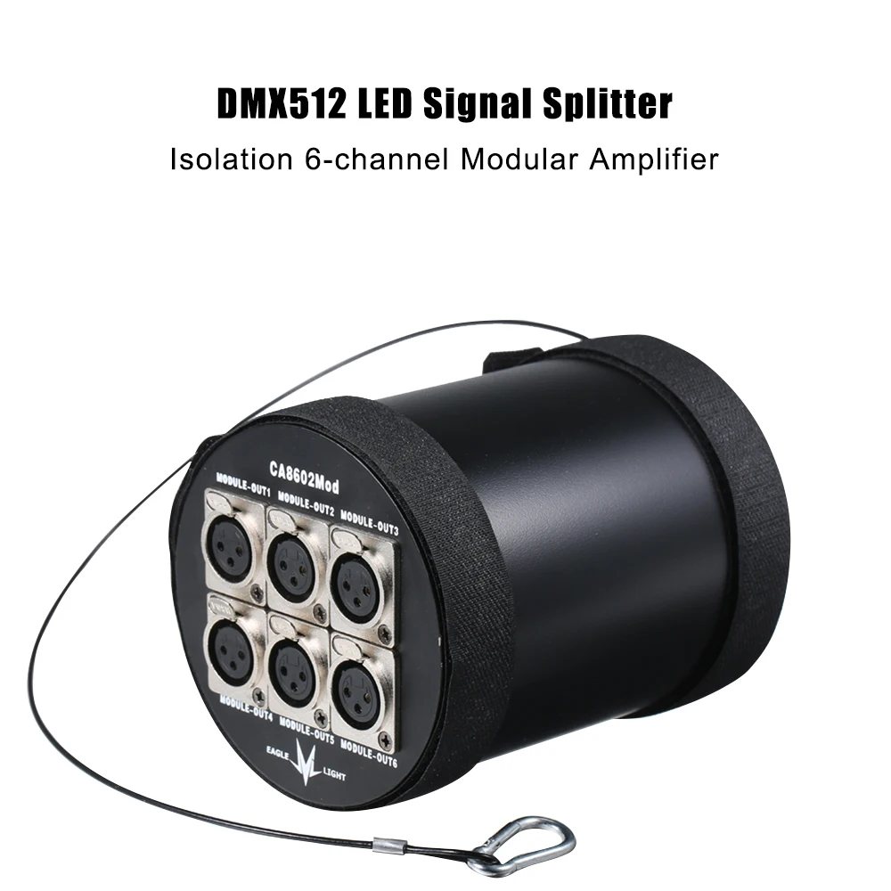 Диско DMX512 6-канальный диджей светодиодный разветвитель сигнала изоляции модульный усилитель независимых распределитель сигналов DMX 3-контактный XLR Сделано в Китае Выход