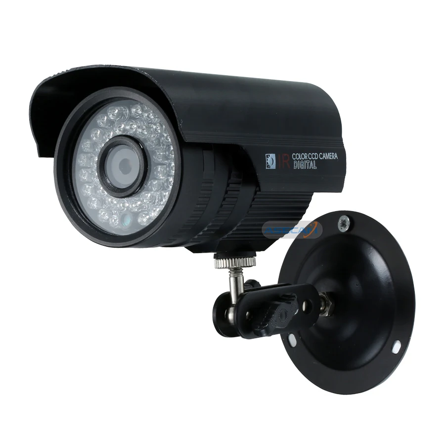 Asecam Новая sony CCD 960 H Effio 1200TVL CCTV Черная пуля Аналоговое наблюдение уличная Водонепроницаемая 36led инфракрасная камера наблюдения
