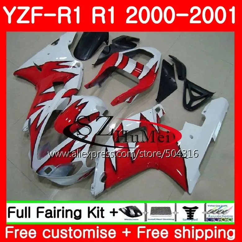 

Body For YAMAHA YZF R 1 YZF 1000 red flames YZF R1 00-01 Bodywork 72SH12 YZF1000 YZF-1000 YZFR1 00 01 YZF-R1 2000 2001 Fairing