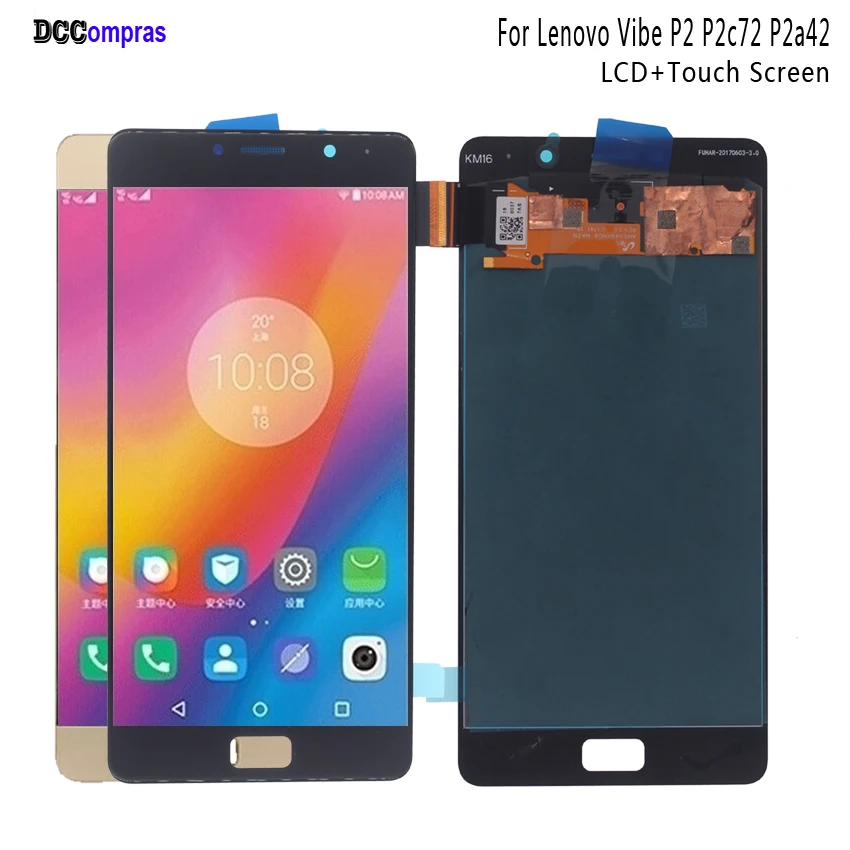 ЖК дисплей для Lenovo Vibe P2 P2c72 P2a42 сенсорный экран в сборе детали телефона бесплатные