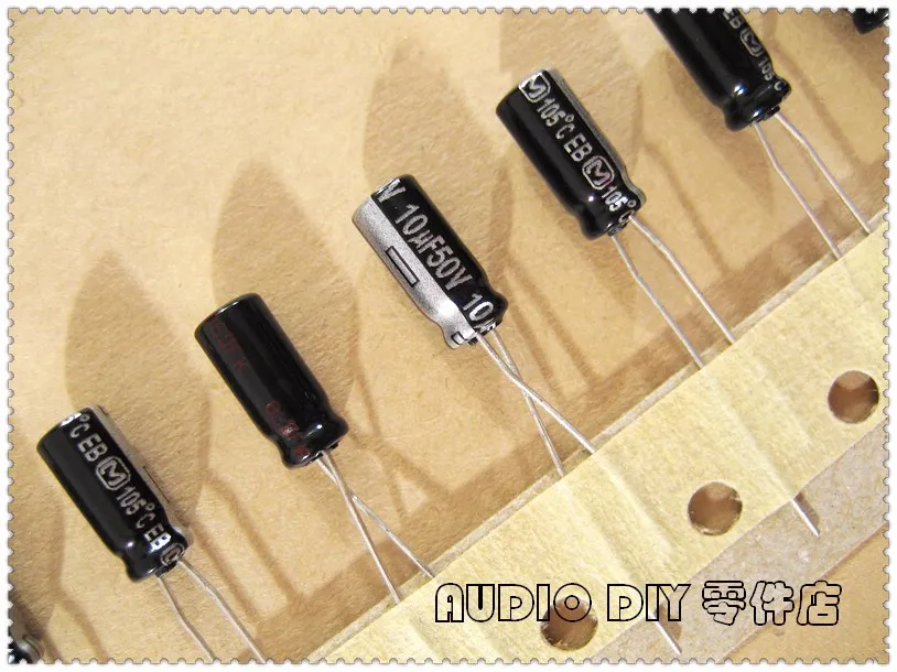 

20PCS/100PCS EB Series 10uF 50V 50V10UF Electrolytic Capacitor