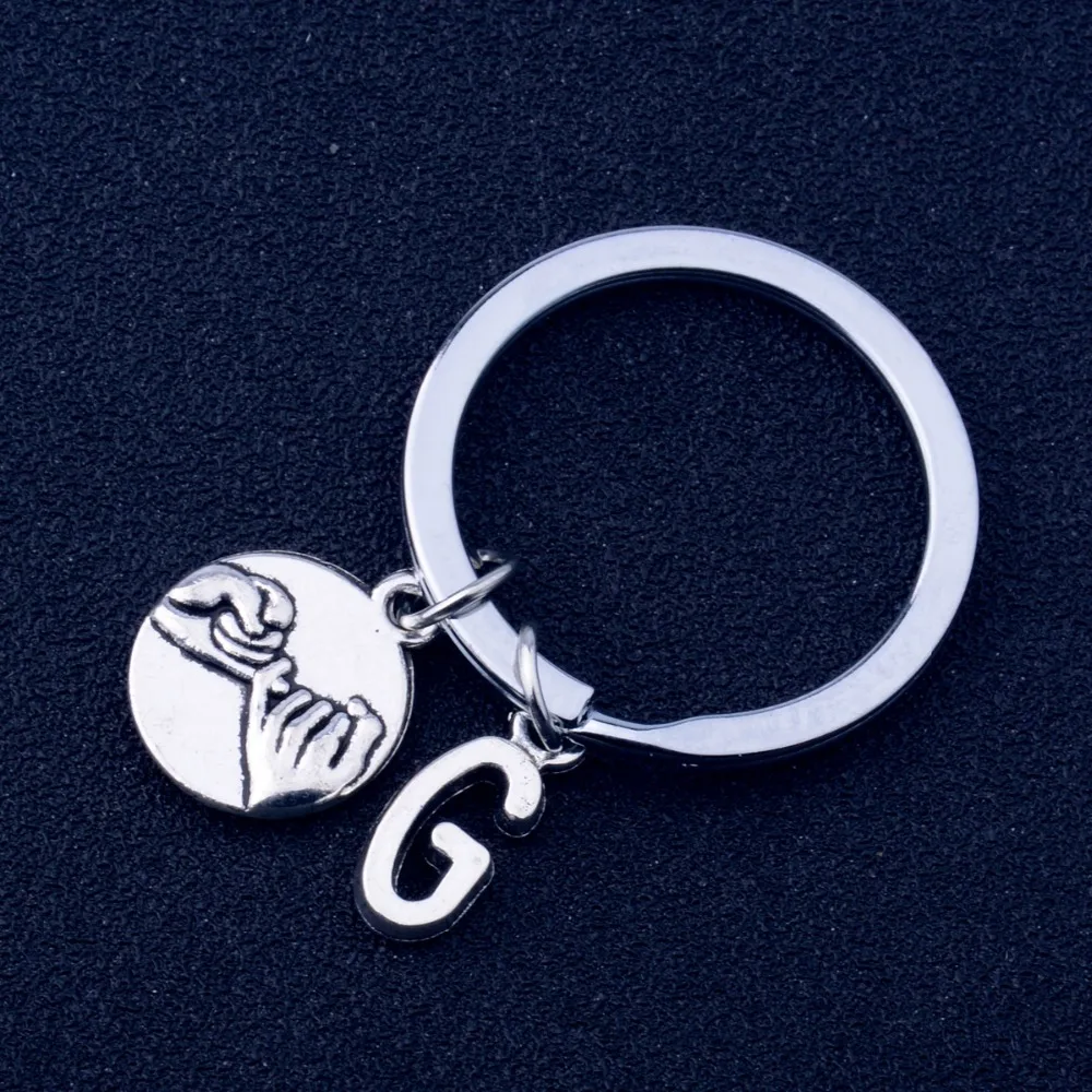 Брелок с надписью G Charm ручная работа пинки кляксы брелок для женщин мужчин друзей