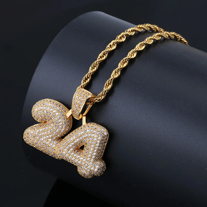 В стиле хип-хоп Полный AAA CZ Циркон Bling лед из номер 24 кулон ожерелье Баскетбол