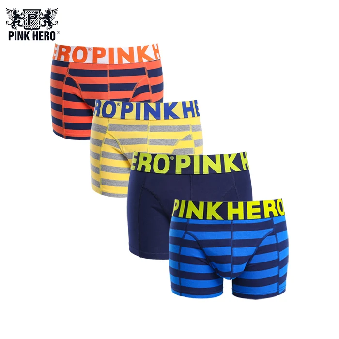 4pcs as show 4 шт./лот, упаковка, розовые мужские боксеры, мужское нижнее белье, хлопок, Cueca, удобные, с мешочком, мужские шорты, классические, в клетку, с шариками, в горошек - Цвет: 4pcs as show