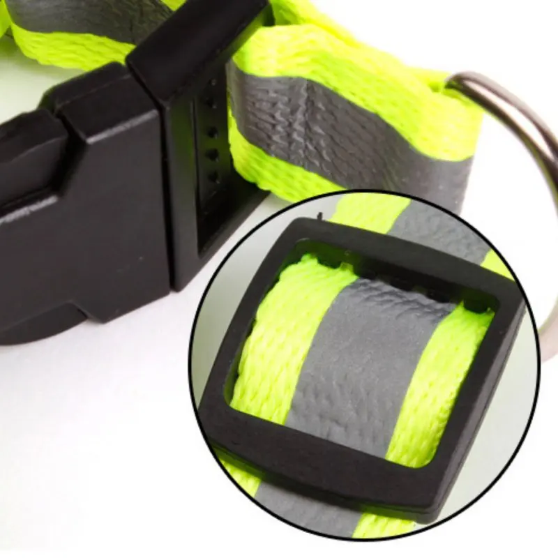 Для безопасности в ночное время сильный Светоотражающий ошейник поводок для