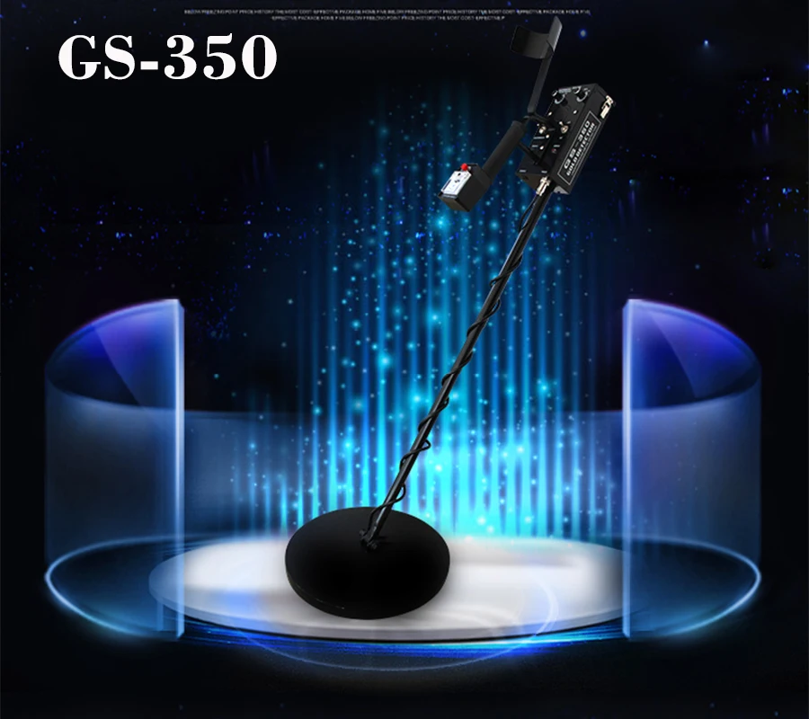 Профессиональный GS-350 подземный металлоискатель Pinpointer проводка детектор золота водонепроницаемый Охотник за сокровищами с литий-батареей
