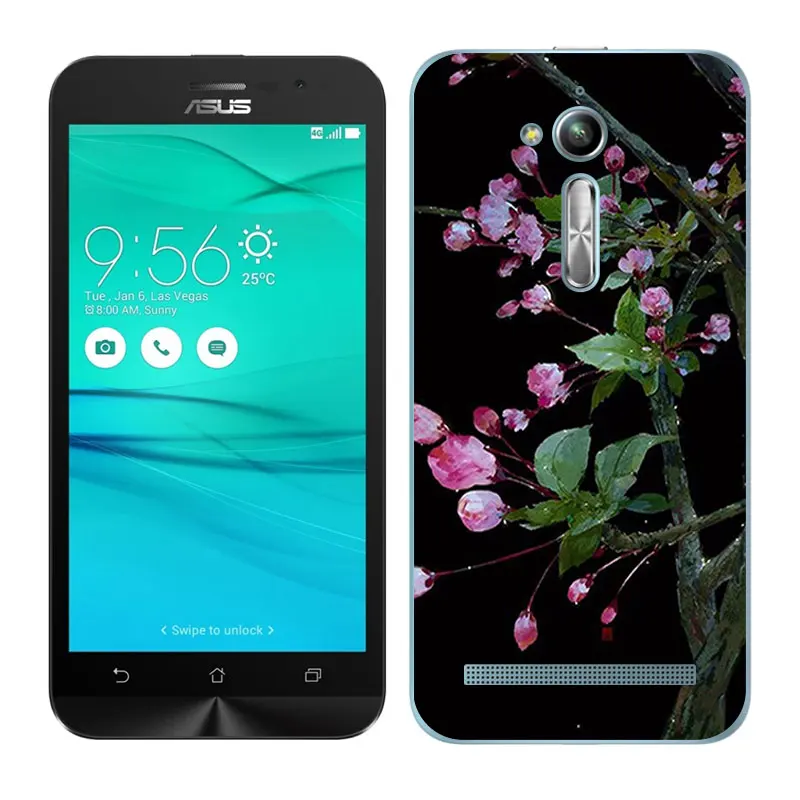 Мягкий чехол для Asus Zenfone Go ZB500KL ZB500KG силиконовый Для окрашенные бобы 5 0&quot|Бамперы| |
