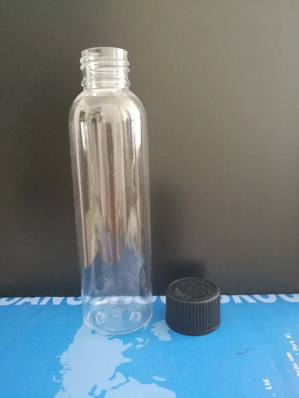 500 шт./лот 60 мл Премиум бутылки для сока с витой крышкой ПЭТ пластиковые