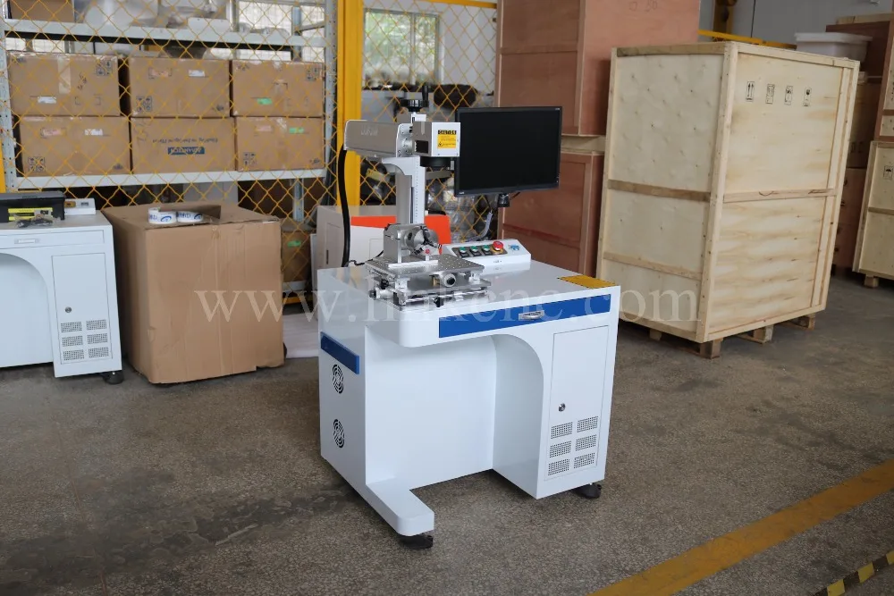 Настольная/настольная печатная мини волоконная лазерная маркировочная