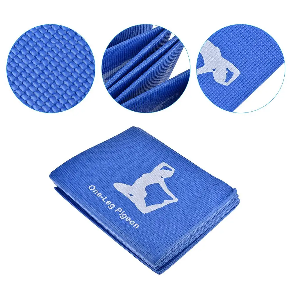 

Yoga Mat Exercise Pad Foldable Thick Non-slip Folding Gym Fitness Pad For Pilates Supplies Floor Play Mat